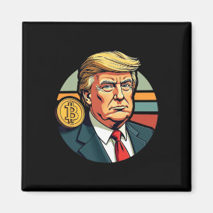 President Donald Trump Bitcoin Dogecoin Crypto Ret Magnet