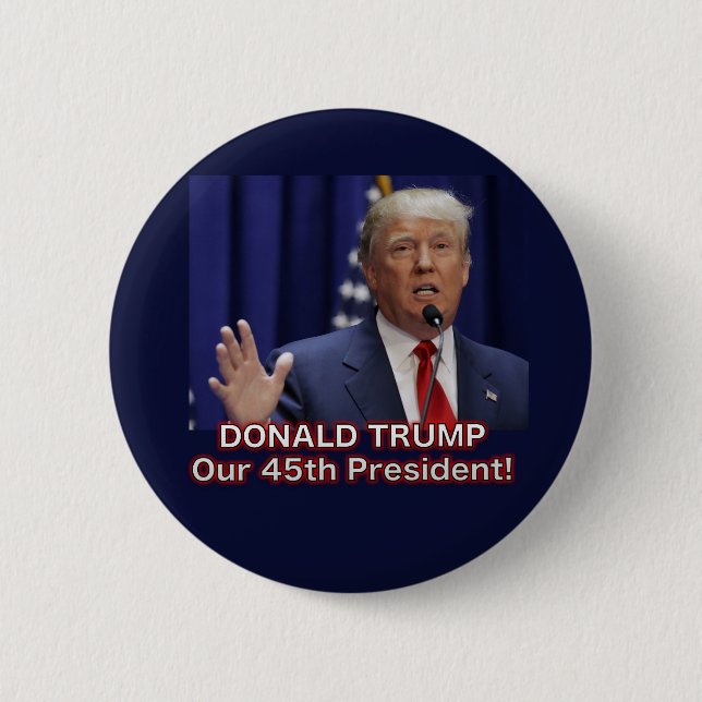 President Donald Trump Button (Front)