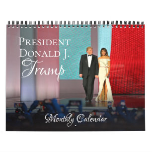 President Donald Trump Calendar Monthly Wall Photo