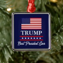 PRESIDENT DONALD TRUMP CHRISTMAS ORNAMENT