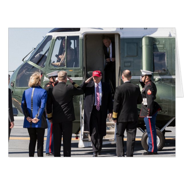 President Donald Trump Exits Marine One (Front Horizontal)