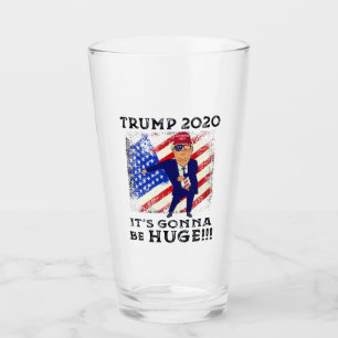 President Donald Trump Flag Flossing 2020 Huge Glass