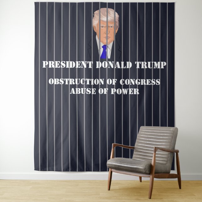 President Donald Trump impeachment charges in jail Tapestry (In Situ)