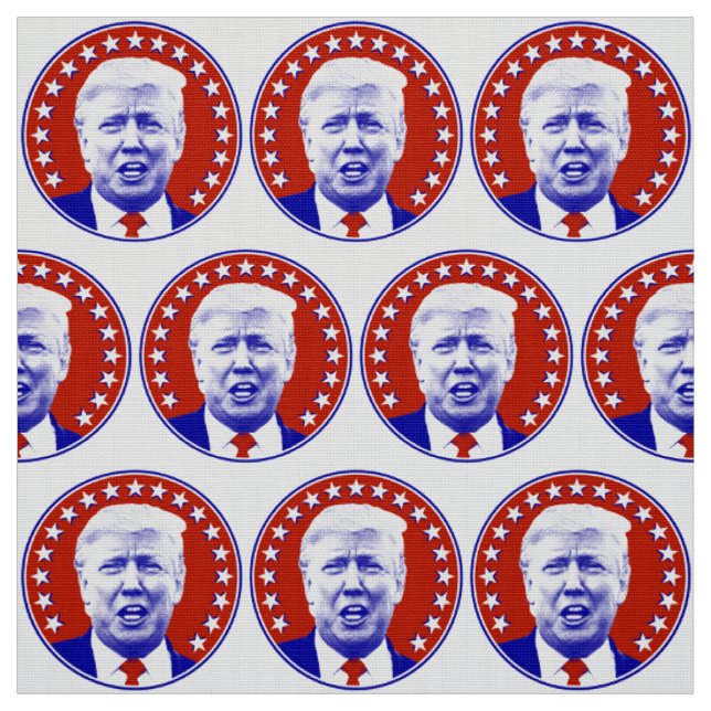 President Donald Trump in Red Fabric (Swatch)