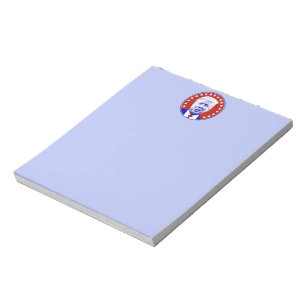 President Donald Trump in Red Notepad