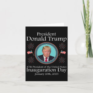 President Donald Trump Inauguration 2025 Memorabil Card
