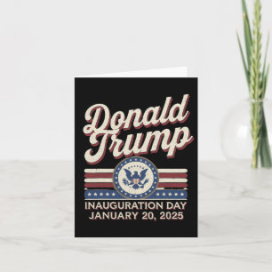 President Donald Trump Inauguration 2025 Supporter Card