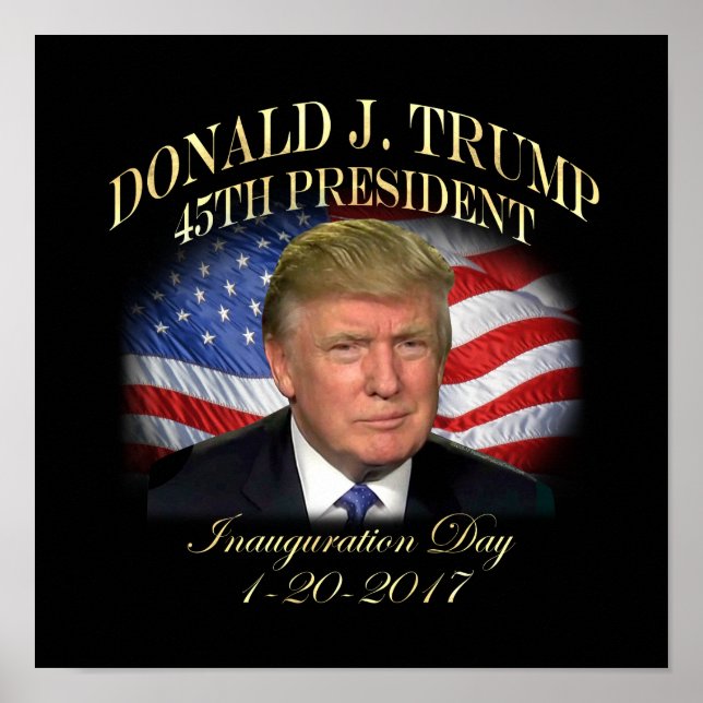 President Donald Trump Inauguration Commemorative Poster (Front)