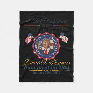 President Donald Trump Inauguration Day 2025 5  Fleece Blanket