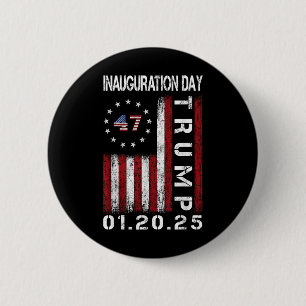 President Donald Trump Inauguration Day 2025 6 Cm Round Badge