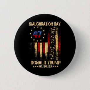 President Donald Trump Inauguration Day 2025 6 Cm Round Badge
