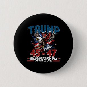 President Donald Trump Inauguration Day 2025 6 Cm Round Badge