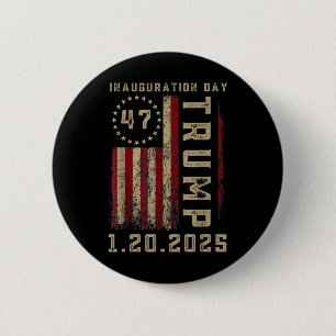 President Donald Trump Inauguration Day 2025 6 Cm Round Badge