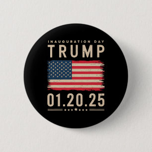 President Donald Trump Inauguration Day 2025 Memor 6 Cm Round Badge