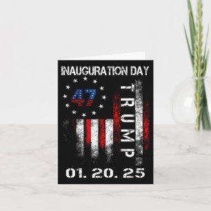 President Donald Trump Inauguration Day 2025 Memor Card
