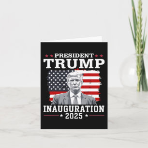 President Donald Trump Inauguration Day 2025 Memor Card