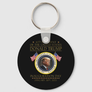 President Donald Trump Inauguration Day 2025 Memor Key Ring