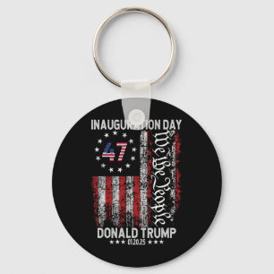 President Donald Trump Inauguration Day 2025 Memor Key Ring