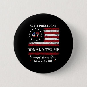 President Donald Trump Inauguration Day 2025 Vinta 6 Cm Round Badge