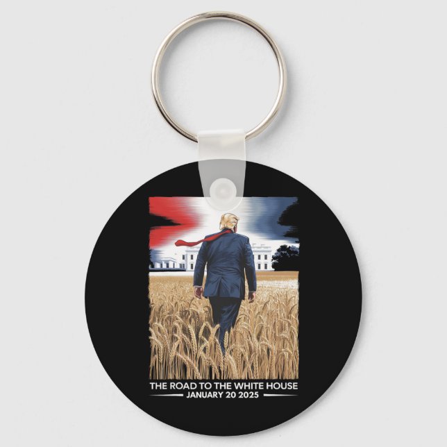 President Donald Trump Inauguration Day 2025 Vinta Key Ring (Front)