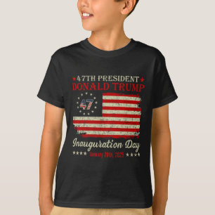President Donald Trump Inauguration Day 2025 Vinta T-Shirt