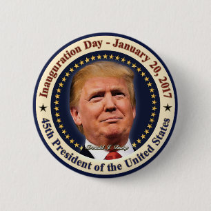 President Donald Trump Inauguration Day Souvenir 6 Cm Round Badge