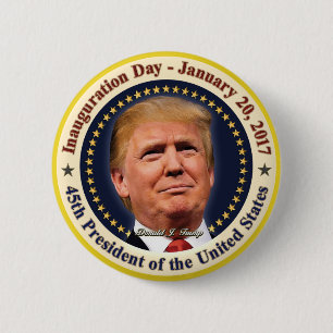 President Donald Trump Inauguration Day Souvenir 6 Cm Round Badge