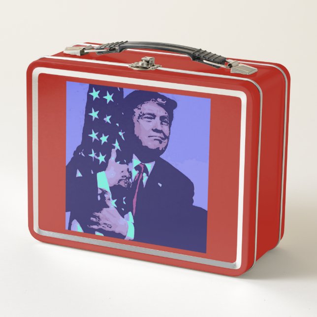 President Donald Trump  Metal Lunch Box (Front)