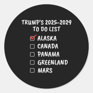 President Donald Trump Political Fiction Humour Jo Classic Round Sticker