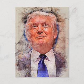 President Donald Trump Postcard