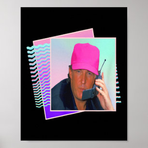President Donald Trump Retro 80s 90s Graphic  Poster