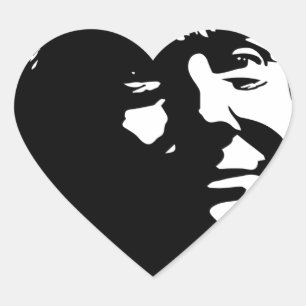 President Donald Trump silhouette image twitter Heart Sticker