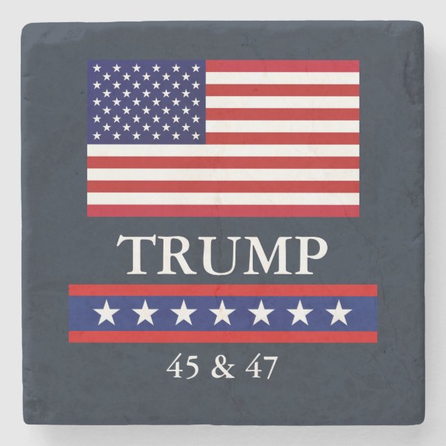 PRESIDENT DONALD TRUMP STONE COASTER (Front)