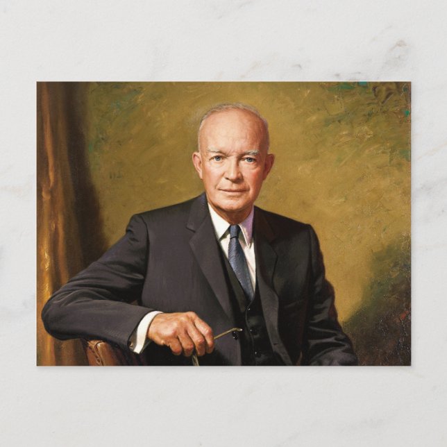 President Dwight D Eisenhower Postcard (Front)