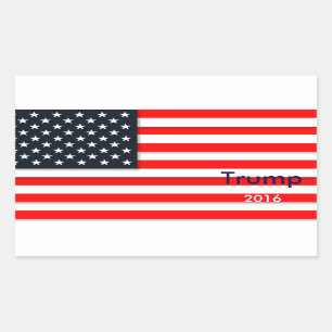 President Election Trump 2016 Rectangle Rectangular Sticker