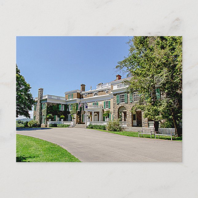 President Franklin D. Roosevelt’s (FDR) Mansion Postcard (Front)