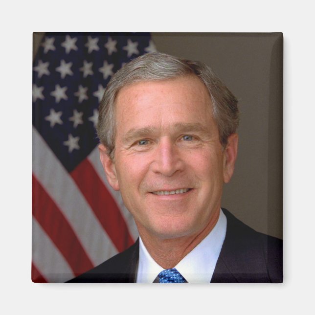 President George W Bush Official Portrait Magnet (Front)