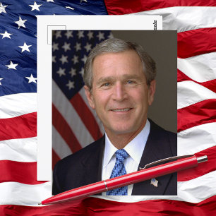 President George W Bush Official Portrait Postcard