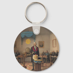 President George Washington as a Master Mason Key Ring