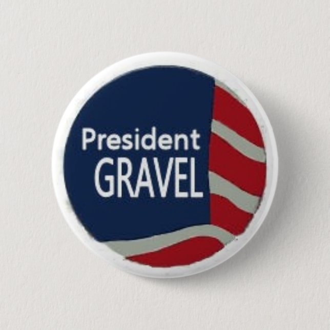 President Gravel Flag Pin (Front)