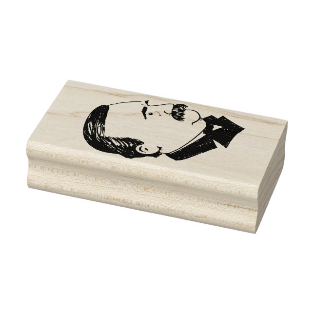 President Grover Cleveland 1.5" x 3" rubber stamp  (Stamp)