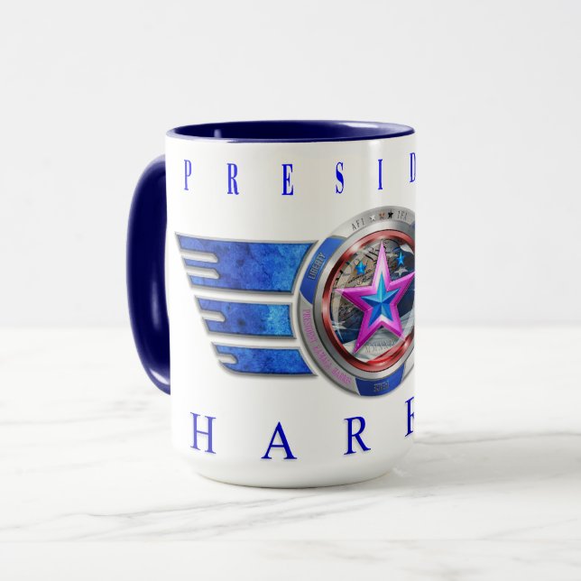 President Harris-Walz Wing Medallion Mug (Front Left)