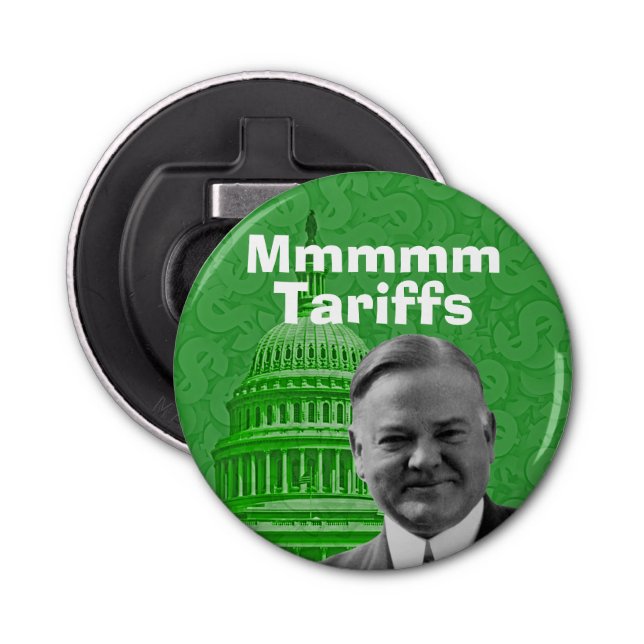 President Herbert Hoover Tariffs Bottle Opener (Front)