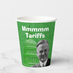 President Herbert Hoover Tariffs Paper Cups