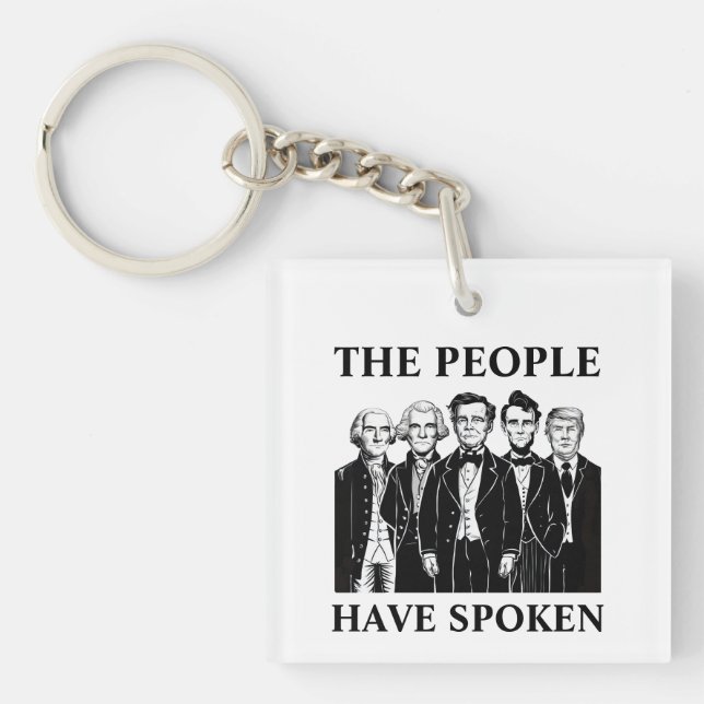 President Inauguration Square Key Ring (Front)