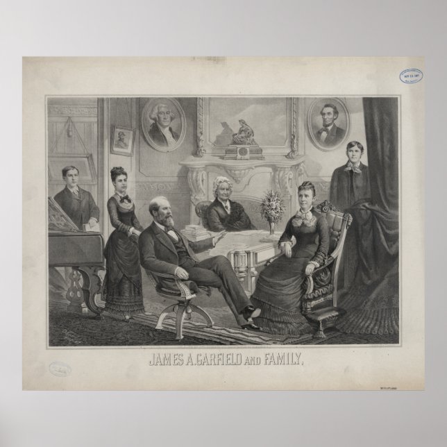PRESIDENT JAMES ABRAM GARFIELD and family Poster (Front)