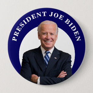 President Joe Biden Portrait 10 Cm Round Badge