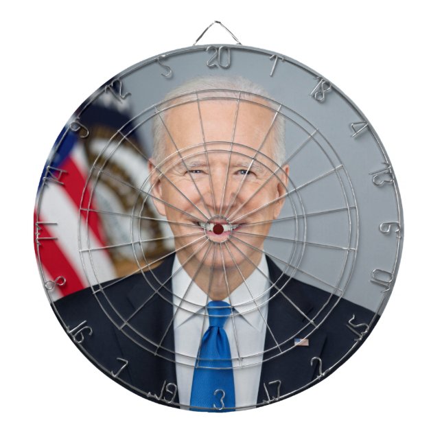 President Joe Biden White House Portrait   Dartboard (Front)