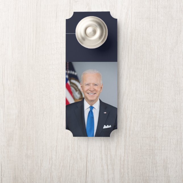 President Joe Biden White House Portrait   Door Ha Hanger (On Knob)