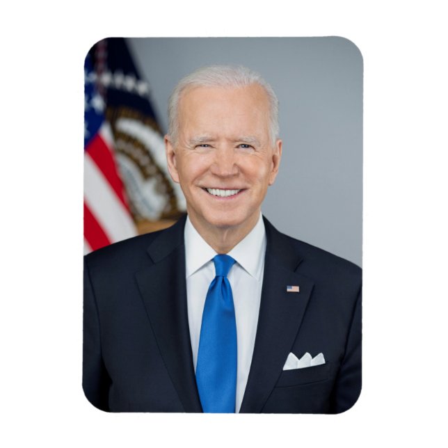 President Joe Biden White House Portrait   Magnet (Vertical)